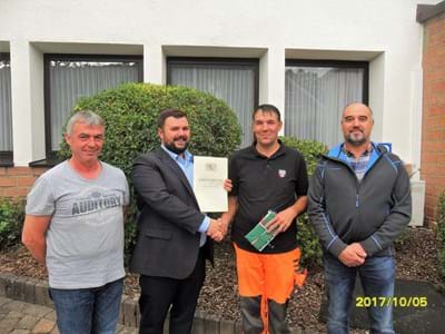 Gernot Pfuhl, 1. Bürgermeister Schüßler, Michael Schlett, Herbert Seitz