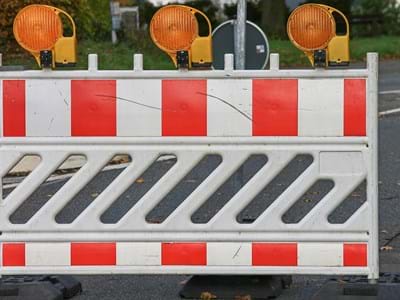 Asphaltausbesserung an der Zufahrt zum Grüngutplatz Leidersbach